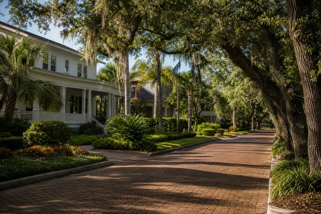 Residential neighbourhood in Winter Park Florida
